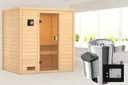 Woodfeeling Massivholz-Sauna Selena Fronteinstieg 38 mm 0