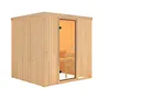 Woodfeeling Massivholz-Sauna Tromsö Fronteinstieg 68 mm 4