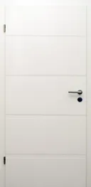 HORI Zimmertür Komplettset Bilbao Weißlack RAL9010 Röhrenspan Eckkante 0