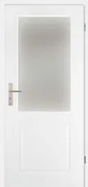 PRÜM Zimmertür Classic CL2 Weißlack RAL9010 Lichtausschnitt Karnieskante 0