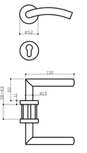 HORI Zimmertür CPL Weiß RAL9010 mit Lichtausschnitt Röhrenspan Rundkante Komplettset 10