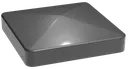 GroJa WPC/BPC Sichtschutzzaun Stecksystem mit 30 cm Glaseinsatz Komplettset 4