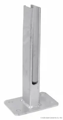 HORI Pfostenträger Fußplatte Universal für Doppelstabmattenzaun 0