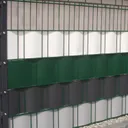 HORI Sichtschutz-Streifen für Doppelstabmattenzaun Hart-PVC 3