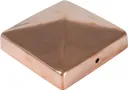 TETZNER & JENTZSCH Pyramide Pfostenabdeckung aus Metall 9 x 9 cm 0