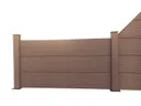 HORI WPC Sichtschutzzaun Stecksystem XXL Anbauset 2