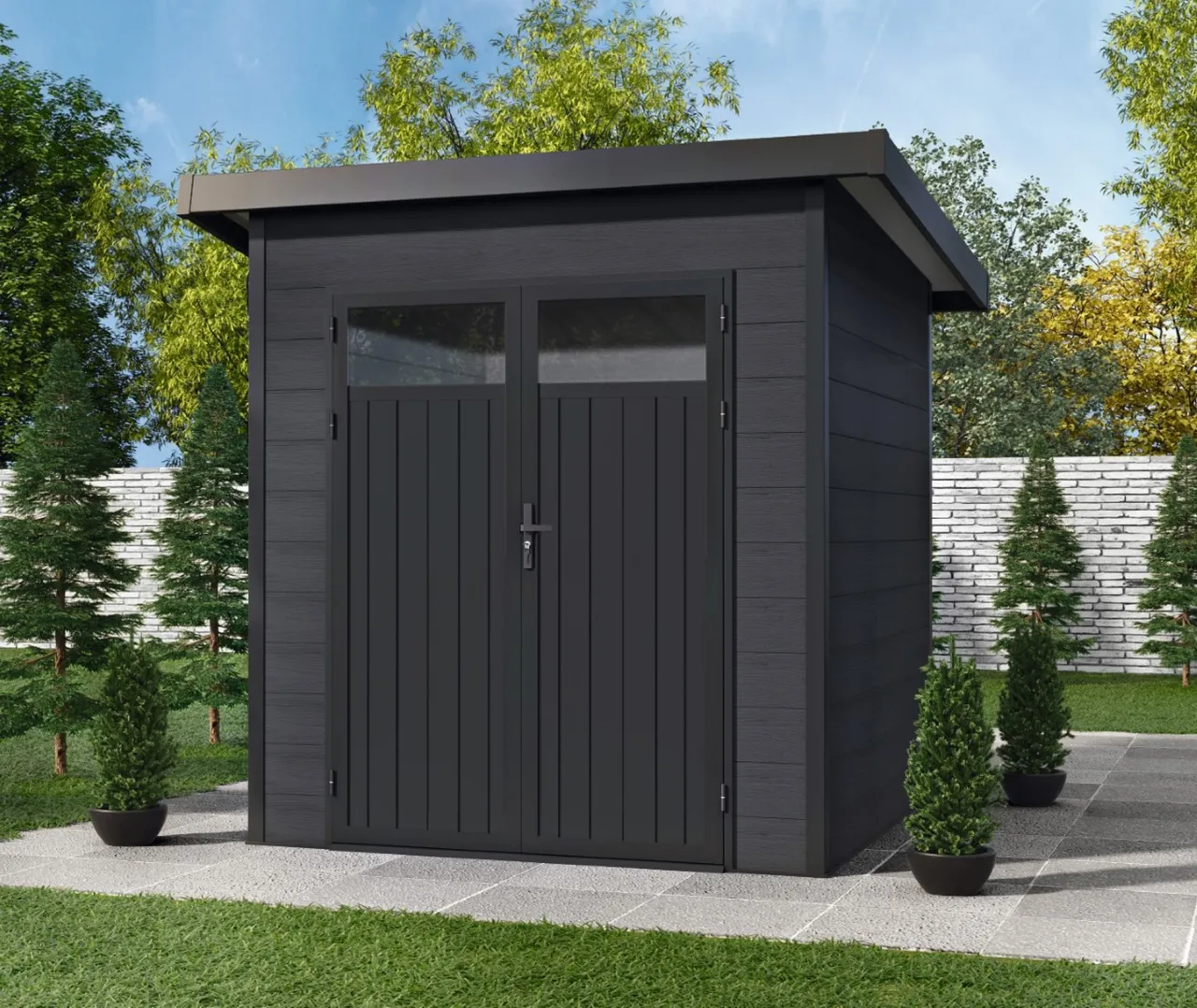Wolff Finnhaus WPC Gartenhaus Modern A/B casando