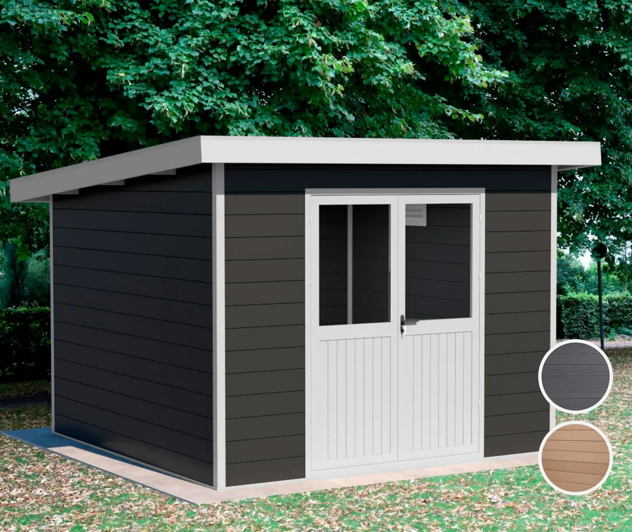 HORI Gartenhaus WPC Modern Line mit Pultdach