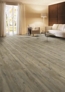 HORI Klick-Vinylboden HDF Eiche Patina gebürstet Landhausdiele 0