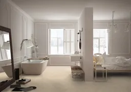 Gerflor Klebe-Vinylboden massiv Virtuo 55 Blomma Cream Fischgrät 0