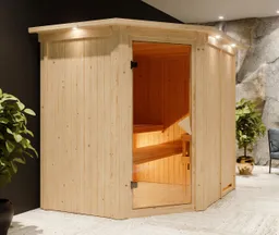 Karibu System-Sauna Siirin Eckeinstieg 68 mm 0