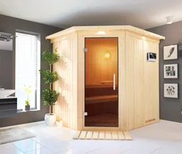 Karibu System-Sauna Siirin Eckeinstieg 68 mm 0