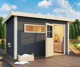 Karibu Sauna-Haus Skrollan Fronteinstieg 38 mm 0
