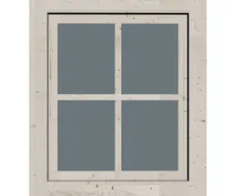Karibu Dreh-Kippfenster für Gartenhaus 0