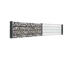 HORI Gabionenzaun Kombi Komplettset 0