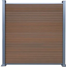 TETZNER & JENTZSCH WPC Steckzaun Set teak 0