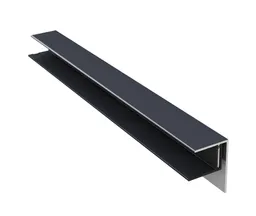 HORI Aluminium Fassade Abschlussprofil Anthrazit 0