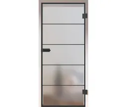 HORI Glastür Loft Premium Valencia satiniert ESG 8 mm 0