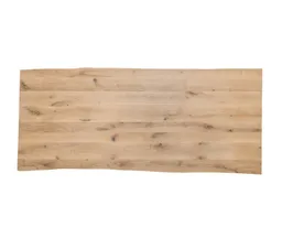 D-SYN myTree Esstischplatte Massivholz Baumkante Eiche 0