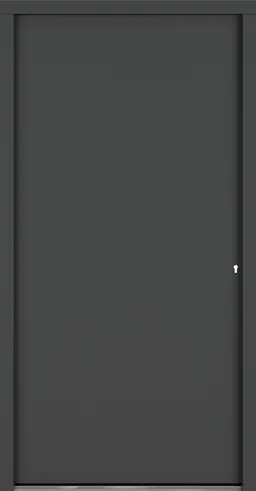 HORI Aluminium Kunststoff Haustür Safety Slim ohne Türgriff 0