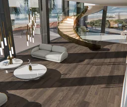 D-SYN Eiche Schlosspark Klick-Hartvinylboden Rigid SPC geräuchert Landhausdiele Holzstruktur 0