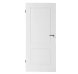 HORI Zimmertür Alicante 2 Weißlack RAL9003 Röhrenspan Designkante ohne Schlüssellochbohrung 0
