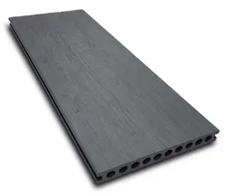 HORI Terrassendielen WPC Treibholz Holkammer XXL grau tiefe Holzstruktur + geriffelt 23x200mm 0