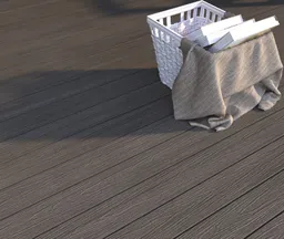 NewTechWood Terrassendielen WPC Hohlkammer Deluxe Silver Gray Holzstruktur gebürstet / glatt gebürstet 22.5 x 138 mm 0