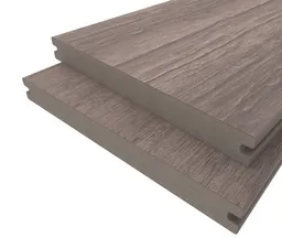 HORI Terrassendiele WPC Massiv Wood Feeling Co-Extrudiert XL 22,5x210mm grau 0