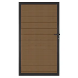 NewTechWood WPC Sichtschutzzaun Stecksystem Zauntor Portland 0