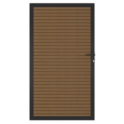 NewTechWood WPC Sichtschutzzaun Stecksystem Zauntor Modena 0