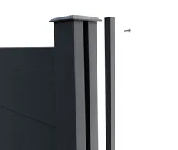 HORI WPC Sichtschutzzaun Stecksystem Nutleiste 0