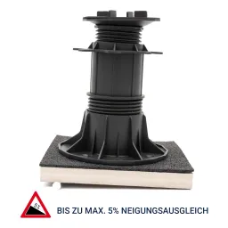 HORI Stelzlager Stellfüße für Terrassenplatten mit Gefälle 0