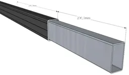 HORI Terrassendielen Einsteckverbinder für Unterkonstruktion Aluminium 29x49mm 0