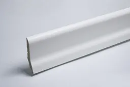 HORI Sockelleiste Esche furniert deckend weiss versiegelt 0