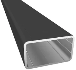 HORI Terrassendielen Unterkonstruktion Aluminium schwarz pulverbeschichtet 29 x 49  mm 0