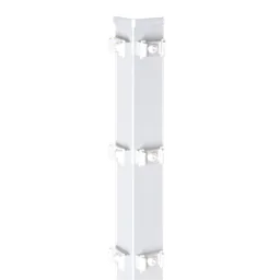 HORI Eckpfosten für Doppelstabmattenzaun Höhe 123 cm 0