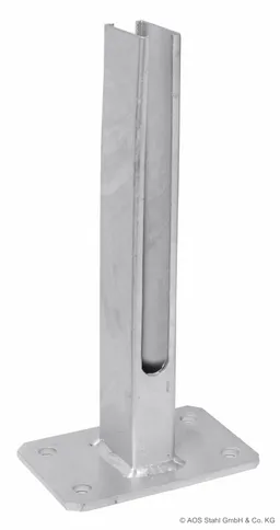 HORI Pfostenträger Fußplatte Universal für Doppelstabmattenzaun 0