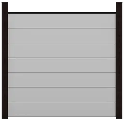 GroJa WPC/BPC Sichtschutzzaun Stecksystem Set GRANDE 0