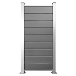 HORI Design WPC Sichtschutzzaun Stecksystem Zaun Schmal Anbauset 0