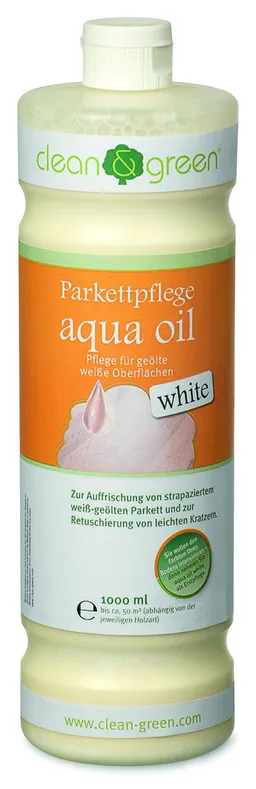 clean & green Parkettpflege aqua oil white 0