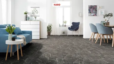 HARO Disano Classic Aqua Marmor anthrazit Steinstruktur Design Piazza 2