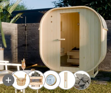 HORI Fass-Sauna Oval 0