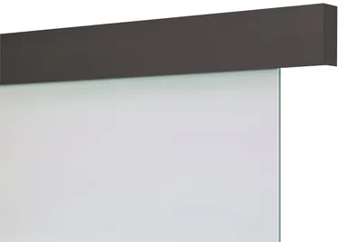 HORI Basic Schiebetürsystem für Glastür matt schwarz 0