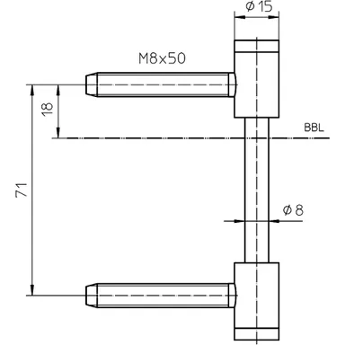 HORI Flügelteil V0026 WF (Holztür) schwarz 3