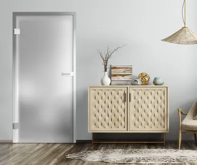 HORI Glastür Modell Weißglas satiniert ESG 8 mm 2