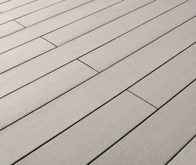 Lignodur terrafina Terrassendielen WPC Massiv XL glatt gebürstet Kiesel 21 x 196mm 0