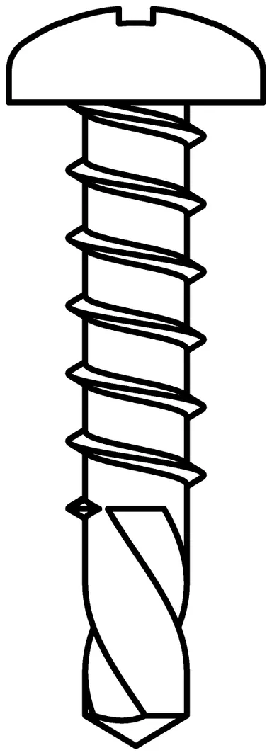 Lignodur terrafina Bohrschrauben Linsensenkkopf verzinkt 3,9x19mm 0