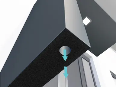 Gutta Vordach Haustür mit Seitenteil BS PLUS aluminium 5