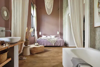 MEISTER PVC-freier Designboden MeisterDesign. flex DD 400 Stieleiche cognac Landhausdiele 5